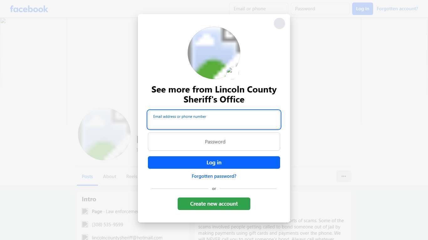 Lincoln County Sheriff's Office Facebook